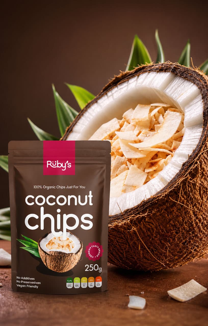 Coconut chips, 250g